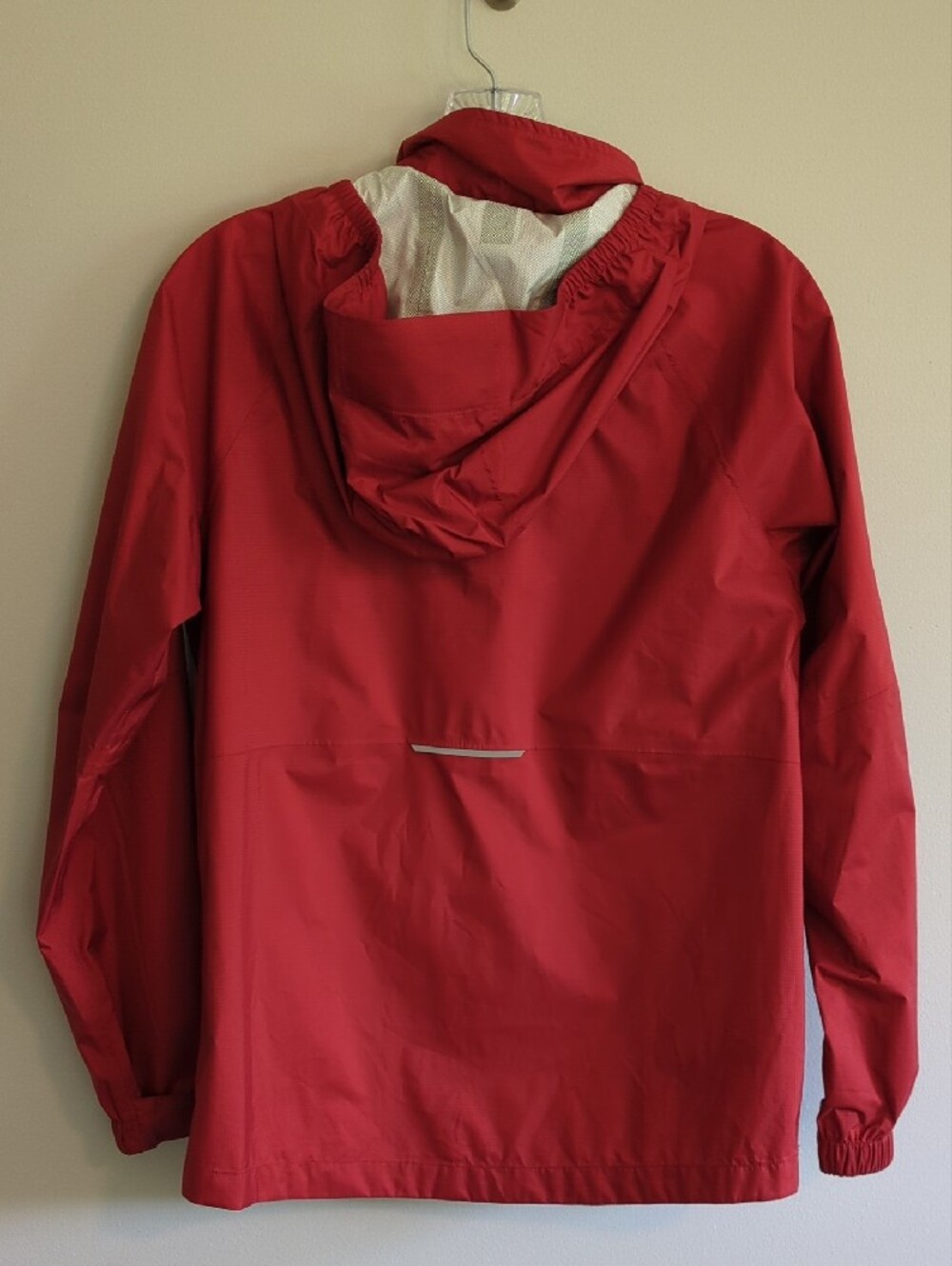 REI Red Hooded Rain Shell Jacket - Picture 4 of 4